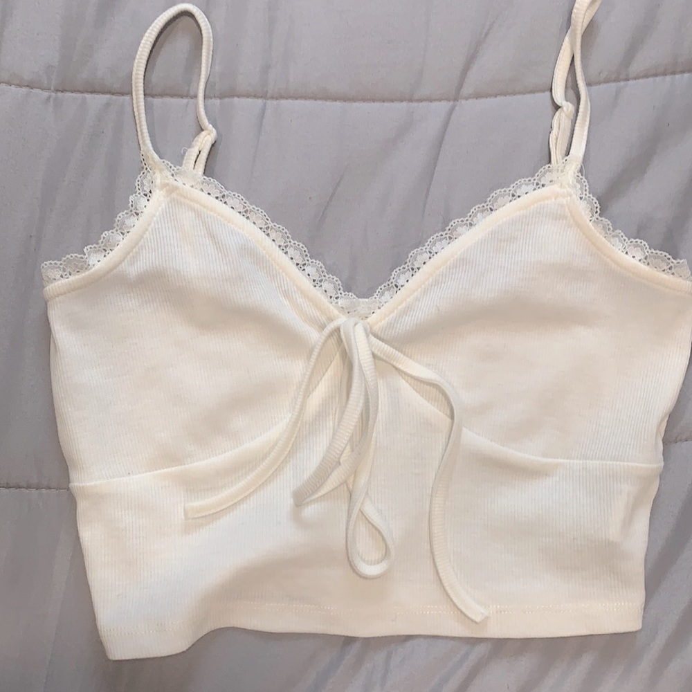 White SHEIN crop top